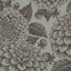 Bloemenbehang Petals in Ink - Graphite antraciet zwart voor woonkamer en slaapkamer Days of Bloom