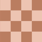 Blokken behang voor de kinderkamer roze checkmate brown days of bloom