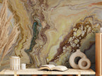 Days of Bloom Marble marmer behang Champagne  beige 
