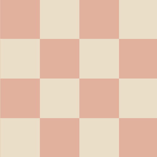 Blokken behang voor de kinderkamer roze checkmate pink days of bloom