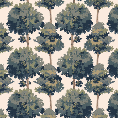 Bomen behang Tapestry Tree kinderkamer slaapkamer groen