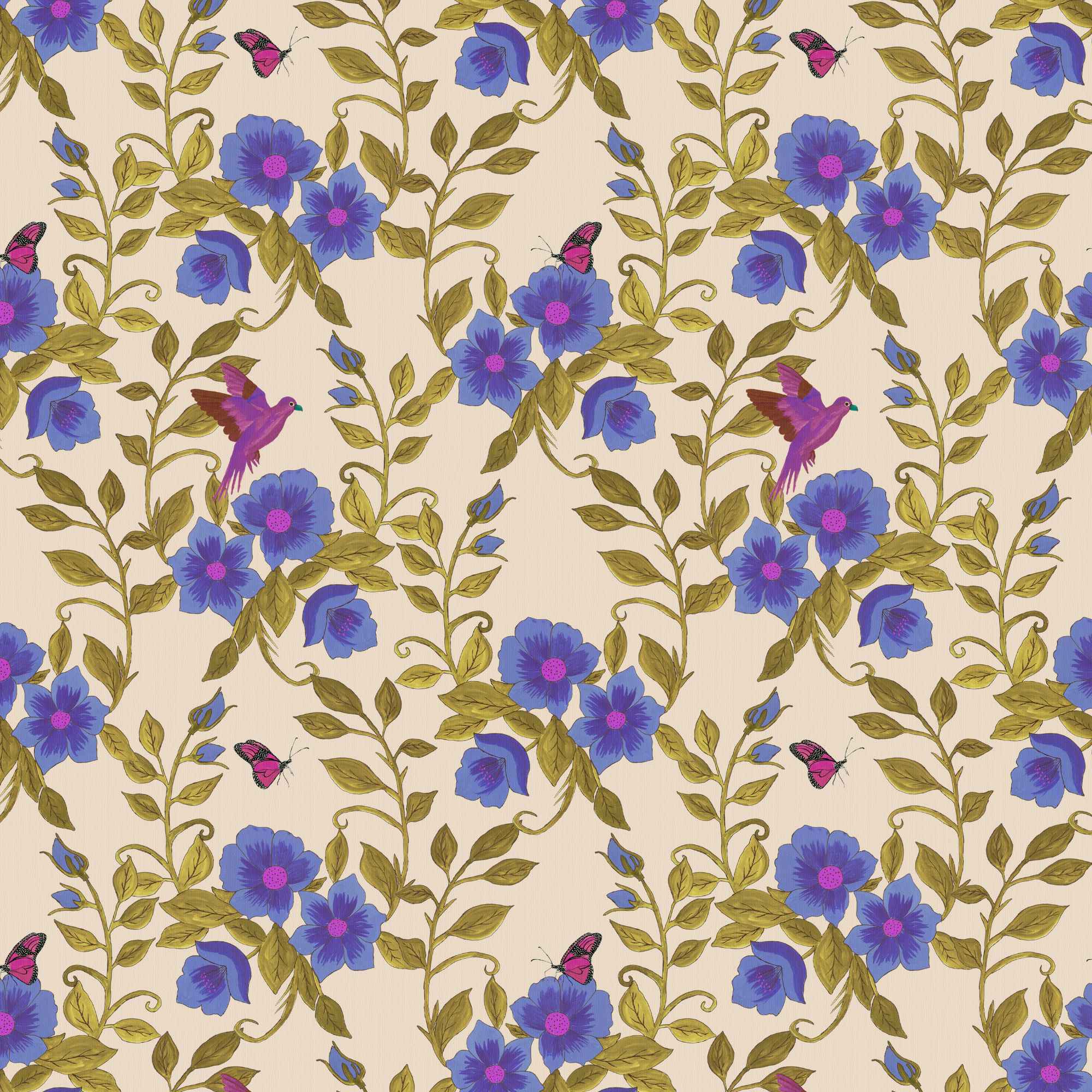 Wallpaper Indian Floral - Aimee