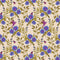 Bloemen behang | Santosh Wings & Petals - Blues