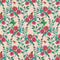 Bloemen behang | Santosh Wings & Petals - Rose Teal
