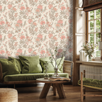 Bloemen behang woonkamer en slaapkamer days of bloom elegance pastel