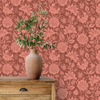 Bloemen behang Carved Floral Days of Bloom Terra