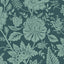 Bloemen behang Carved Floral Days of Bloom Blue