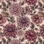 Dahlia Dreams bloemen behang Days of Bloom Fuchsia Blush Creme roze