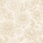 Dahlia Dreams bloemen behang Days of Bloom Pearl Creme