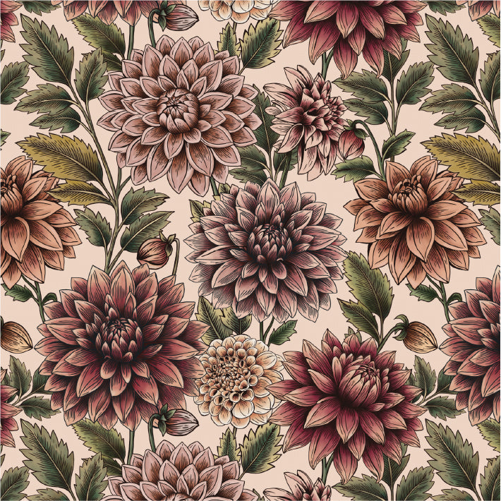 Bloemen Behang Dahlia Dreams - Petal Bliss Secundaire afbeelding