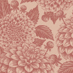Bloemen behang voor woonkamer of slaapkamer Petals in Ink Days of Bloom Celestial roze