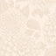 Bloemen behang voor woonkamer of slaapkamer Petals in Ink Days of Bloom Creamy Beige