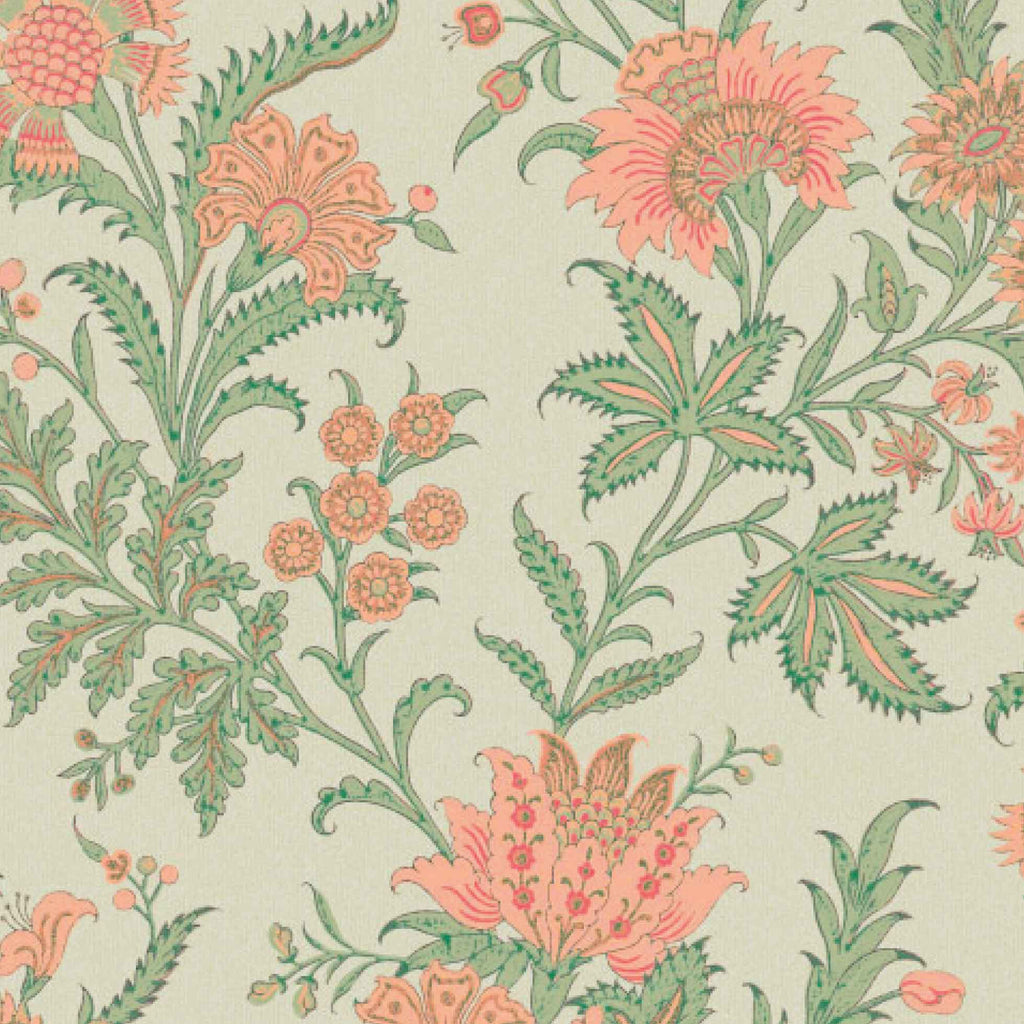 Bloemen behang Elegance Days of Bloom Mint roze