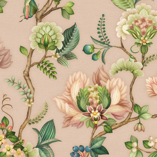 Days of Bloom Fabulous Flowers behang Light Pink lichtroze