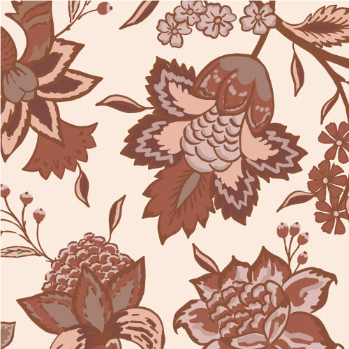 Bloemen behang voor de meisjeskamer slaapkamer Days of Bloom In Bloom Jessie Terra creme