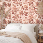 Bloemen behang rozen voor slaapkamer of woonkamer Rosegarden Days of Bloom fotobehang terra