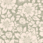 Days of Bloom Bloemen behang Styled Flowers Sage groen