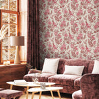Bloemen behang Elegance Ruby Days of Bloom Roze