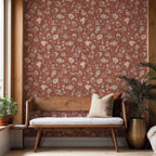 Bloemen behang voor de slaapkamer woonkamer Days of Bloom In Bloom Sue Terra Roze