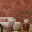 Bloemen behang Petals in Ink Berry Sorbet Roze voor woonkamer en slaapkamer Days of Bloom