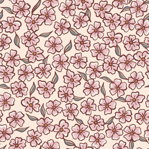 Days of Bloom bloemetjes behang meisjeskamer babykamer Sweet Flowery roze