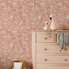 Bloemen behang voor meisjeskamer slaapkamer roze terra In Bloom Days of Bloom