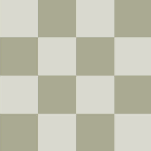 Blokken behang voor de kinderkamer checkmate green groen days of bloom