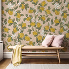 Citroenen behang Lemon Delight Days of Bloom light pink lichtroze