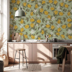 Citroenen behang Lemon Delight Days of Bloom mint