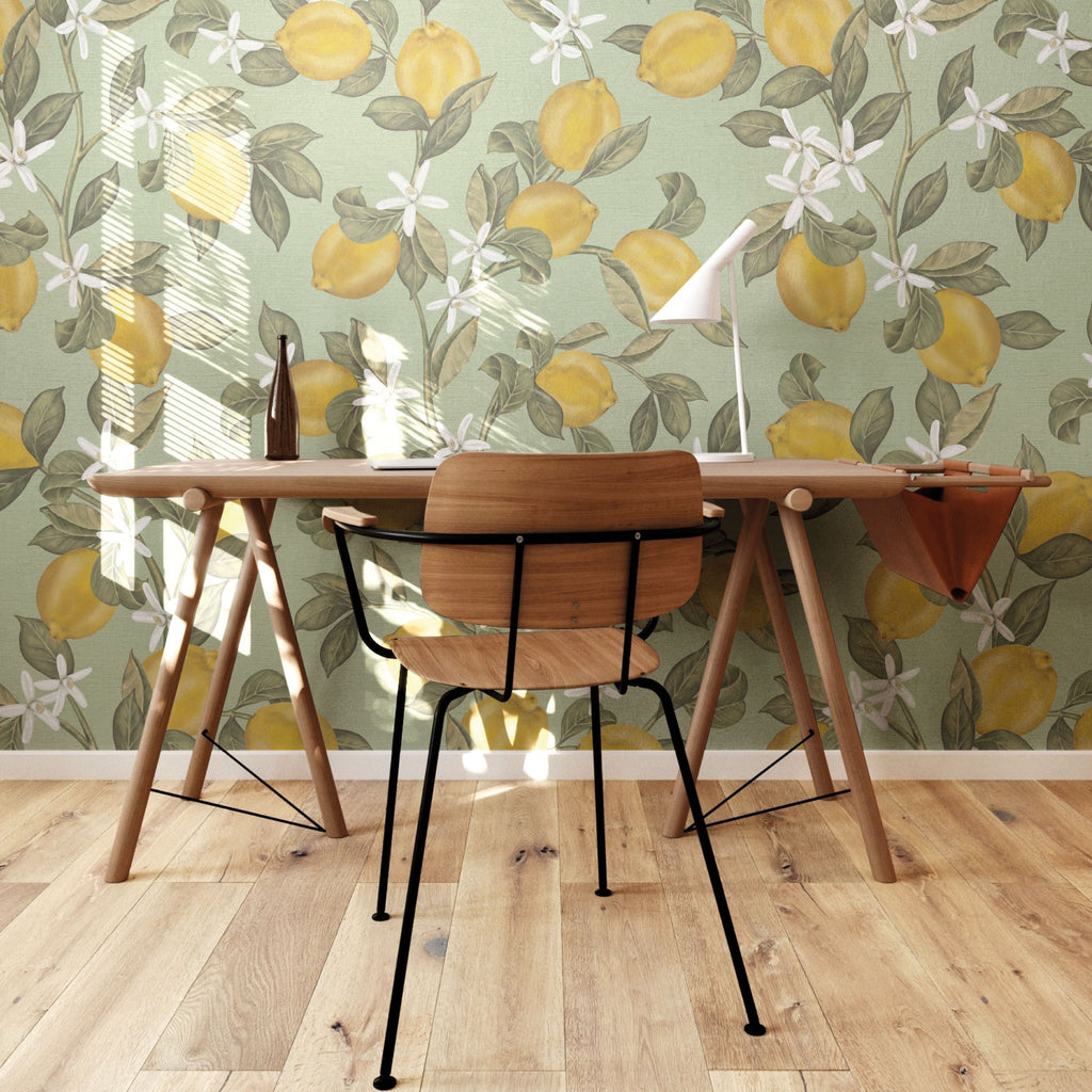 Citroenen behang Lemon Delight Days of Bloom mint