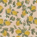 Citroenen behang Lemon Delight Days of Bloom light pink lichtroze