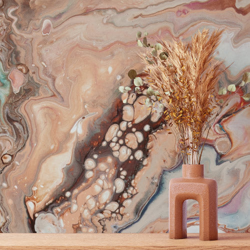 Days of Bloom Marble marmer behang Symphony of Sands roze