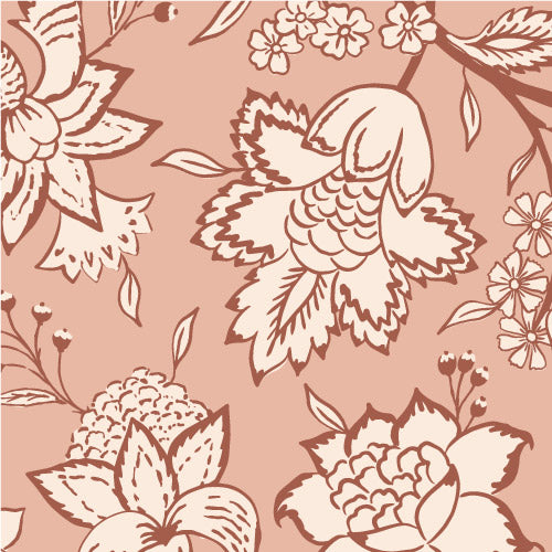 Bloemen behang voor meisjeskamer slaapkamer roze terra In Bloom Days of Bloom