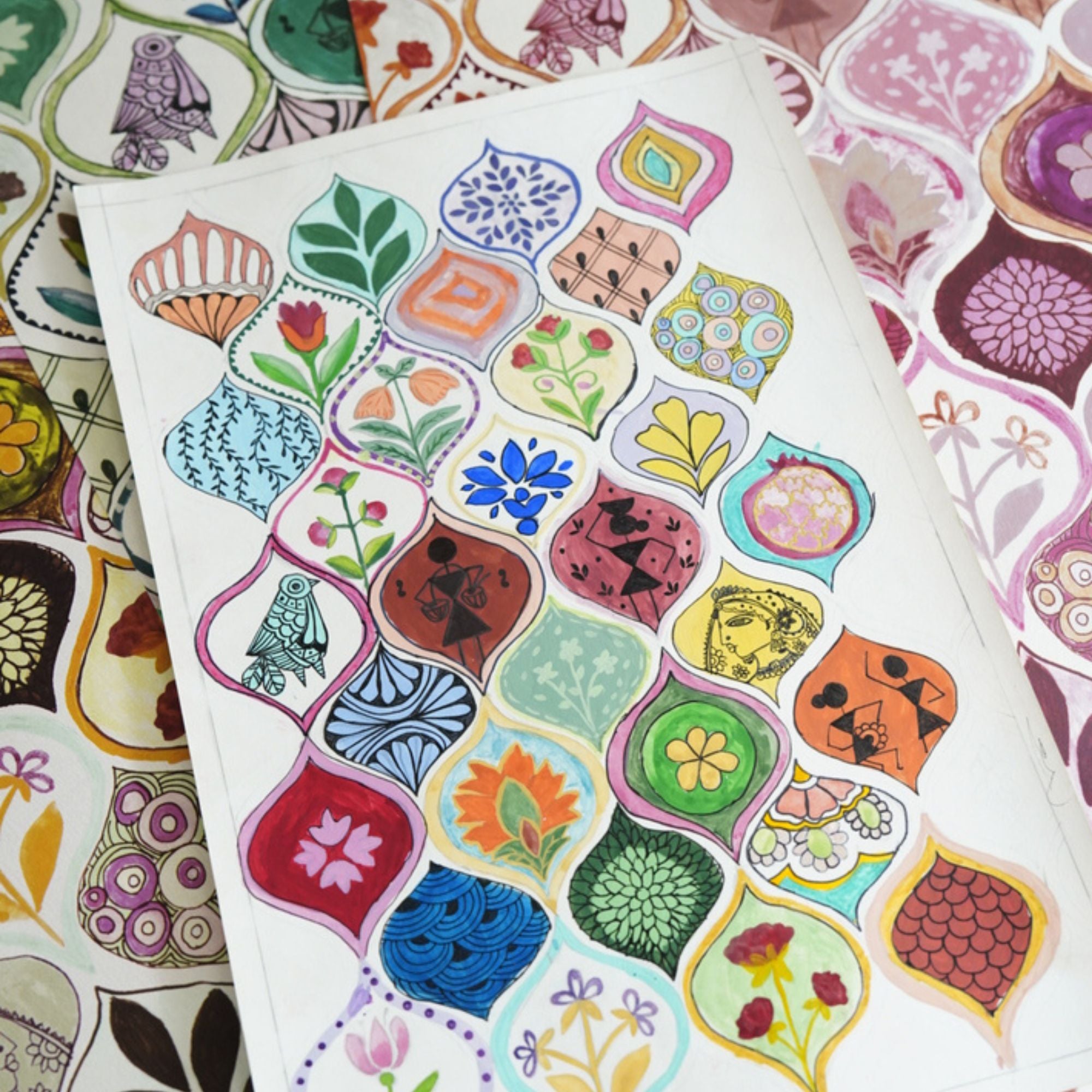Wallpaper Indian Floral - Aimee