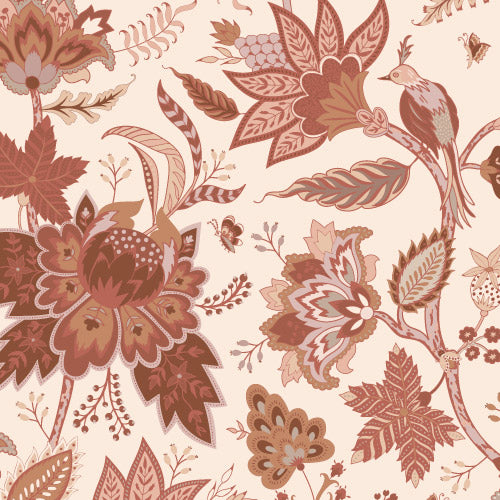 Bloemen behang bohemian Indian Floral Aimee Terra