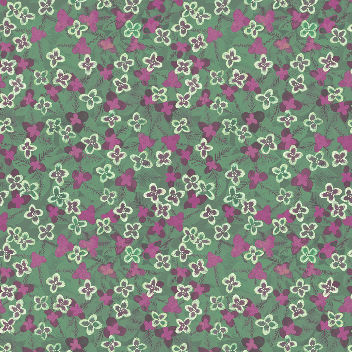 Wallpaper Indian Floral - Aimee