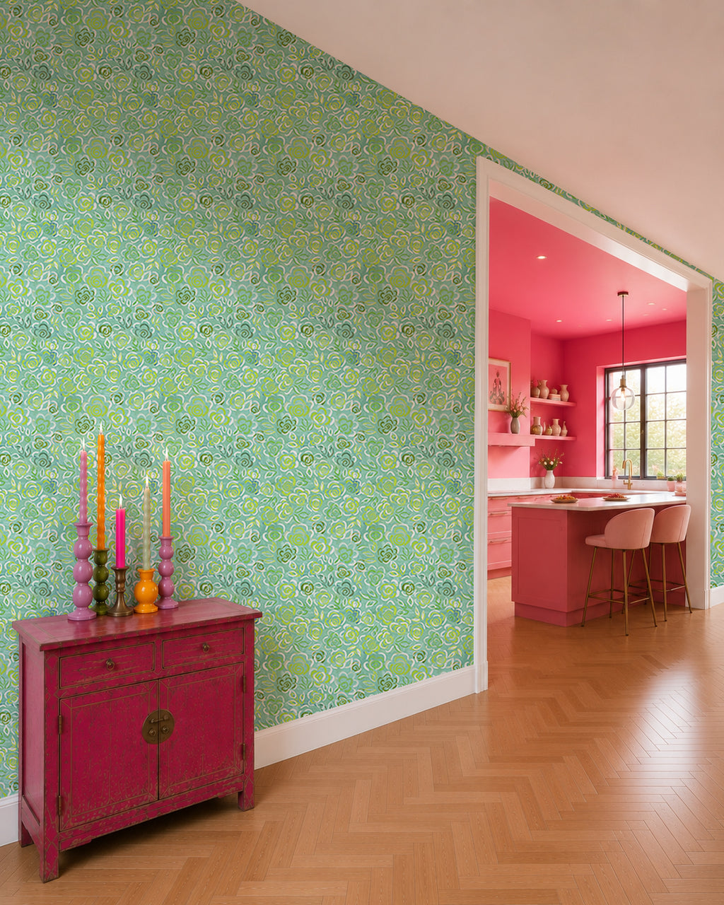 Wallpaper Indian Floral - Aimee