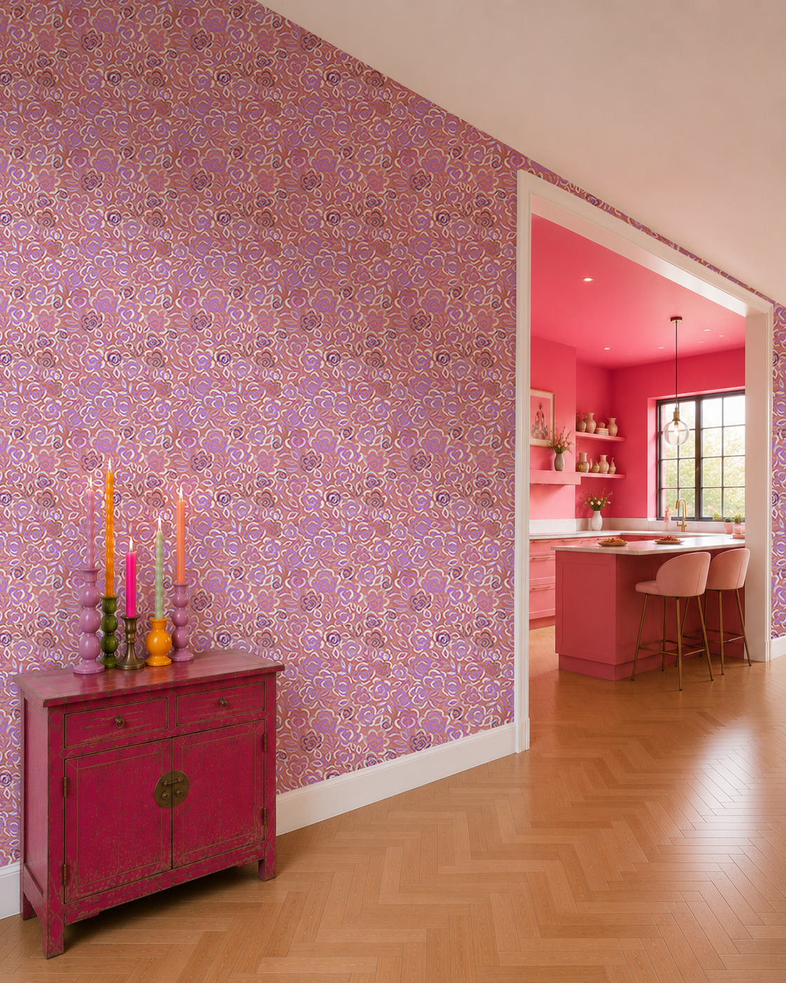 Wallpaper Indian Floral - Aimee