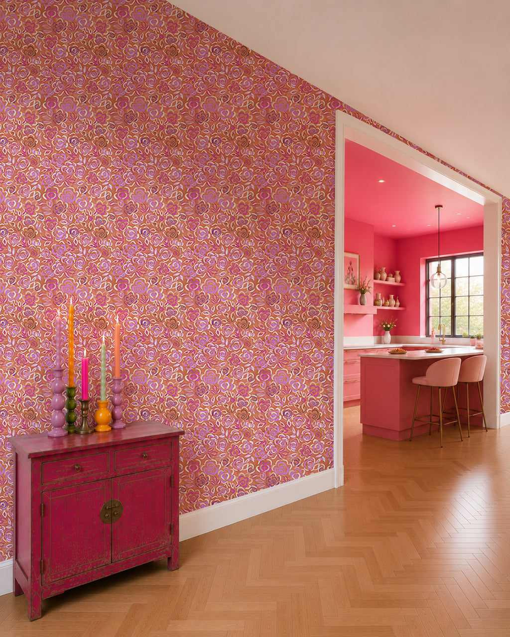 Wallpaper Indian Floral - Aimee