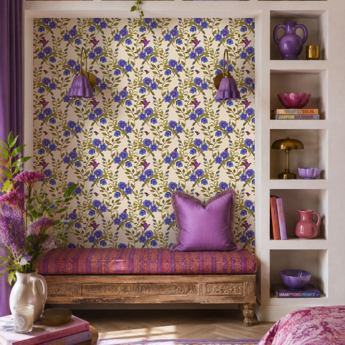 Wallpaper Indian Floral - Aimee