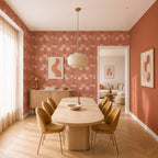 Bloemen behang | Khila - Tamba Copper