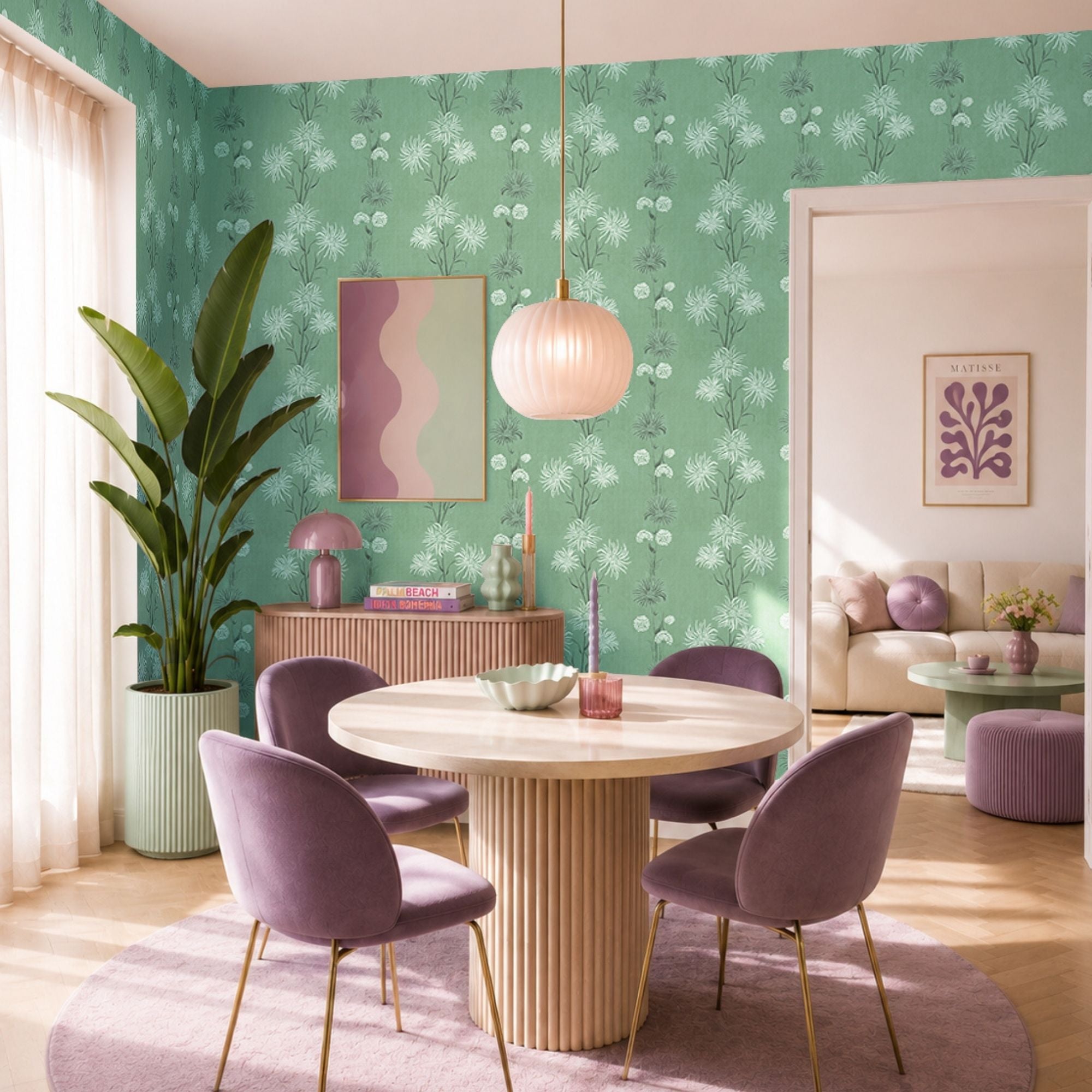 Wallpaper Indian Floral - Aimee
