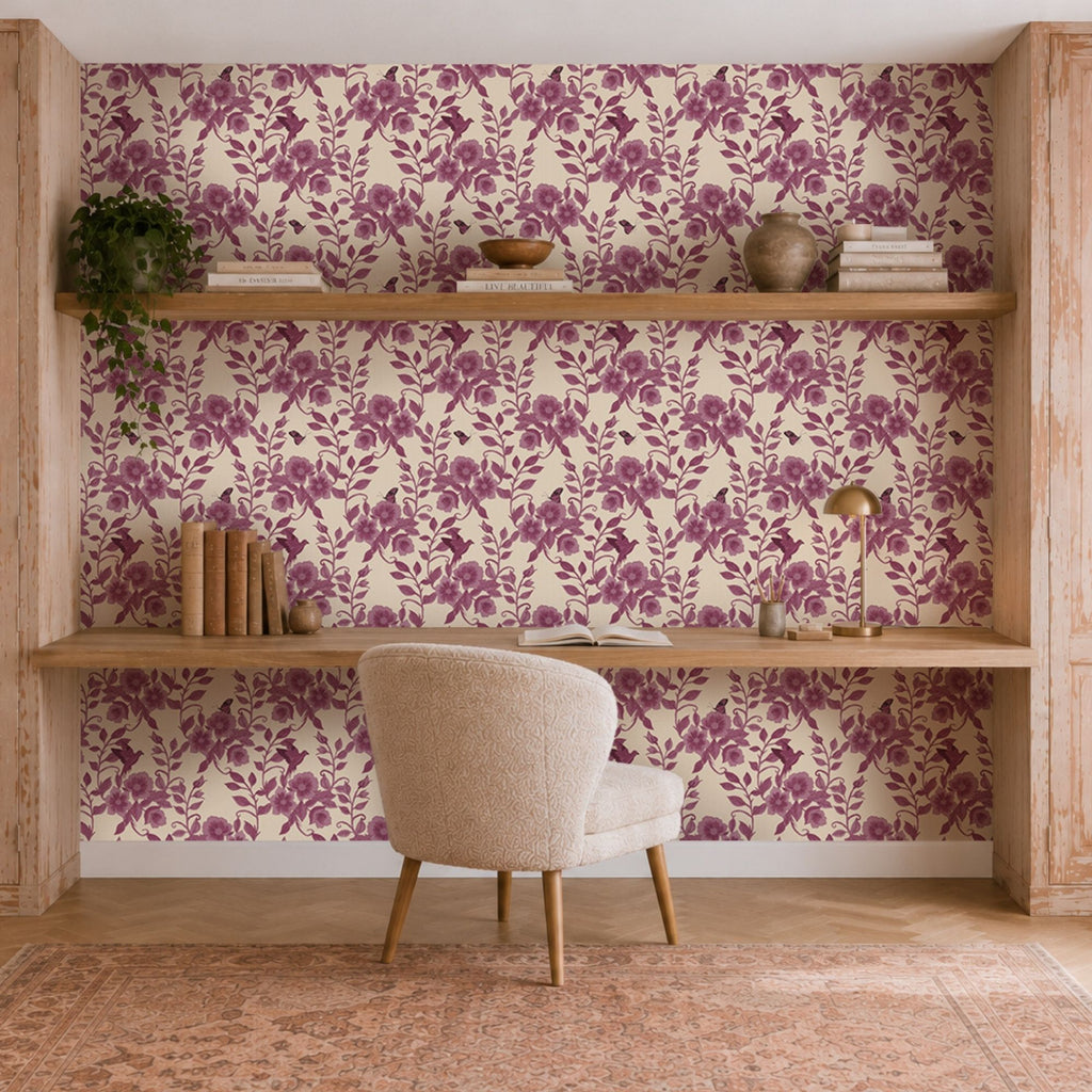 Wallpaper Indian Floral - Aimee