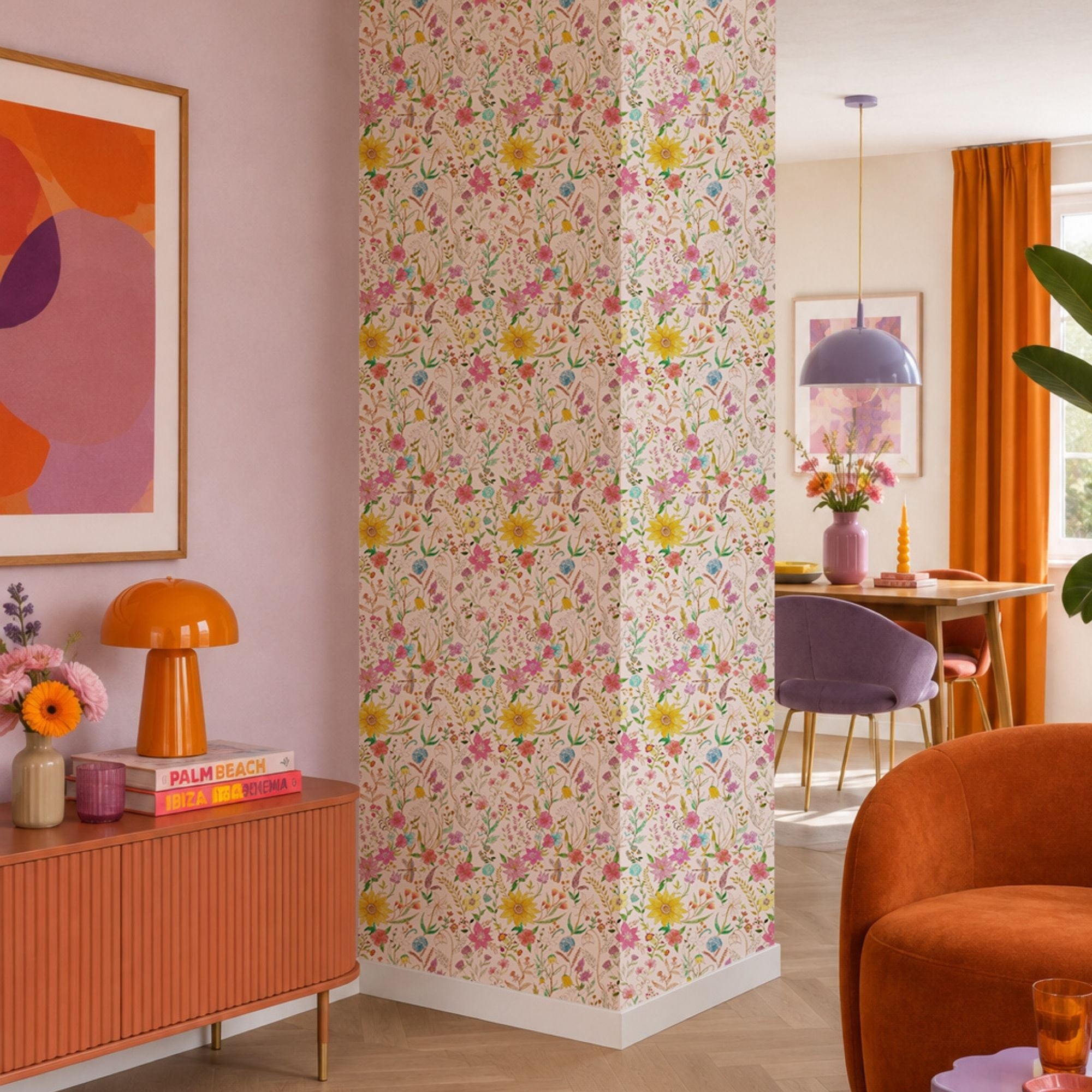 Wallpaper Indian Floral - Aimee