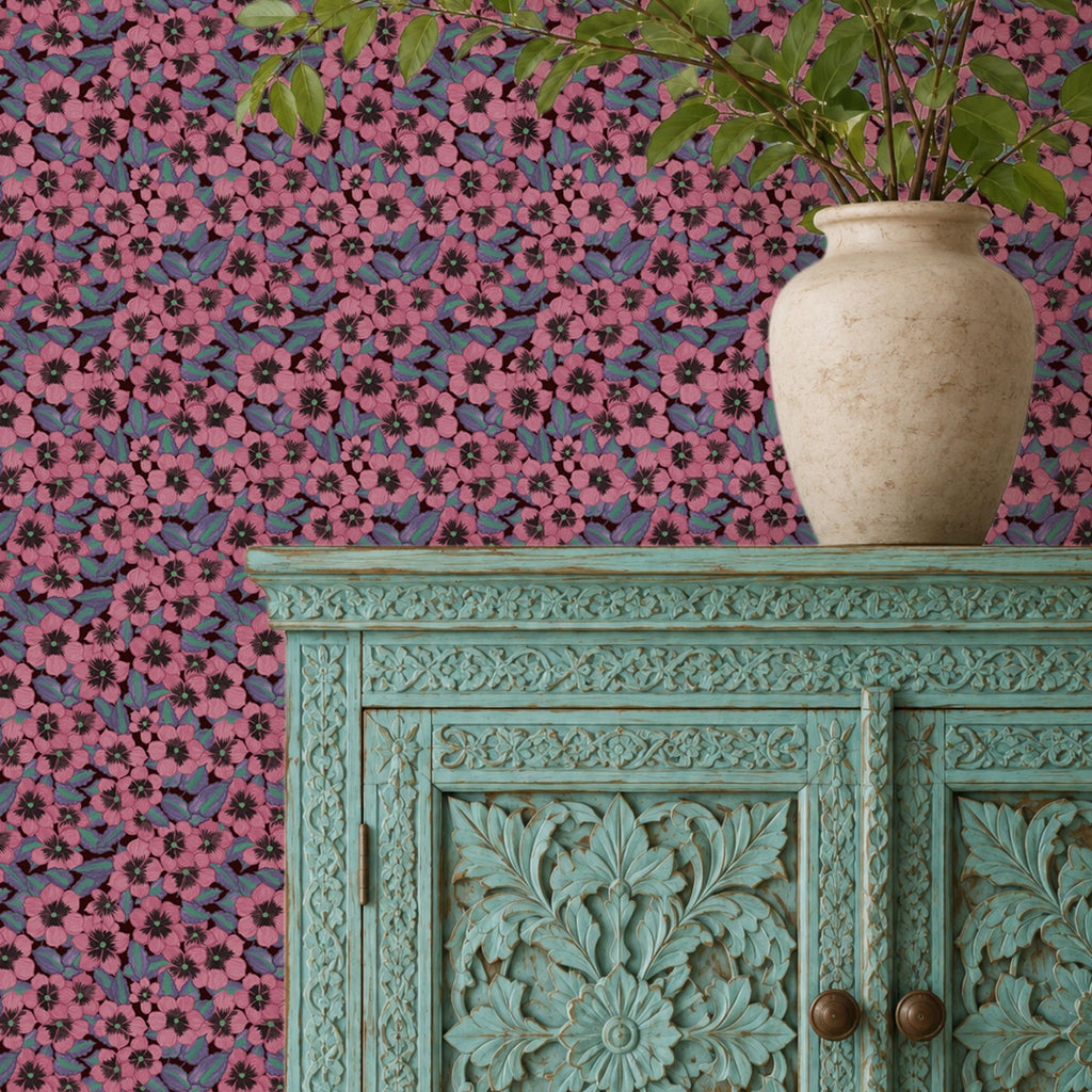 Wallpaper Indian Floral - Aimee