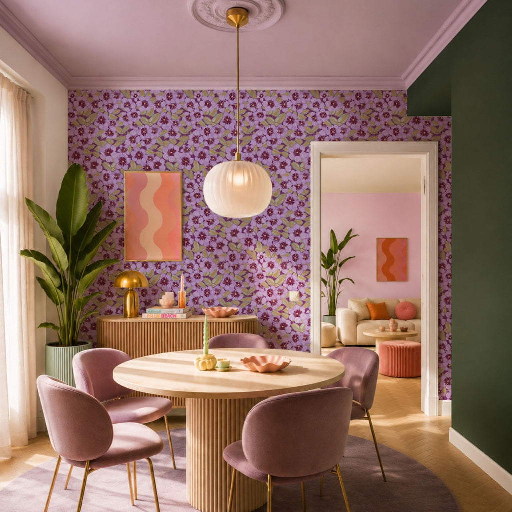 Wallpaper Indian Floral - Aimee