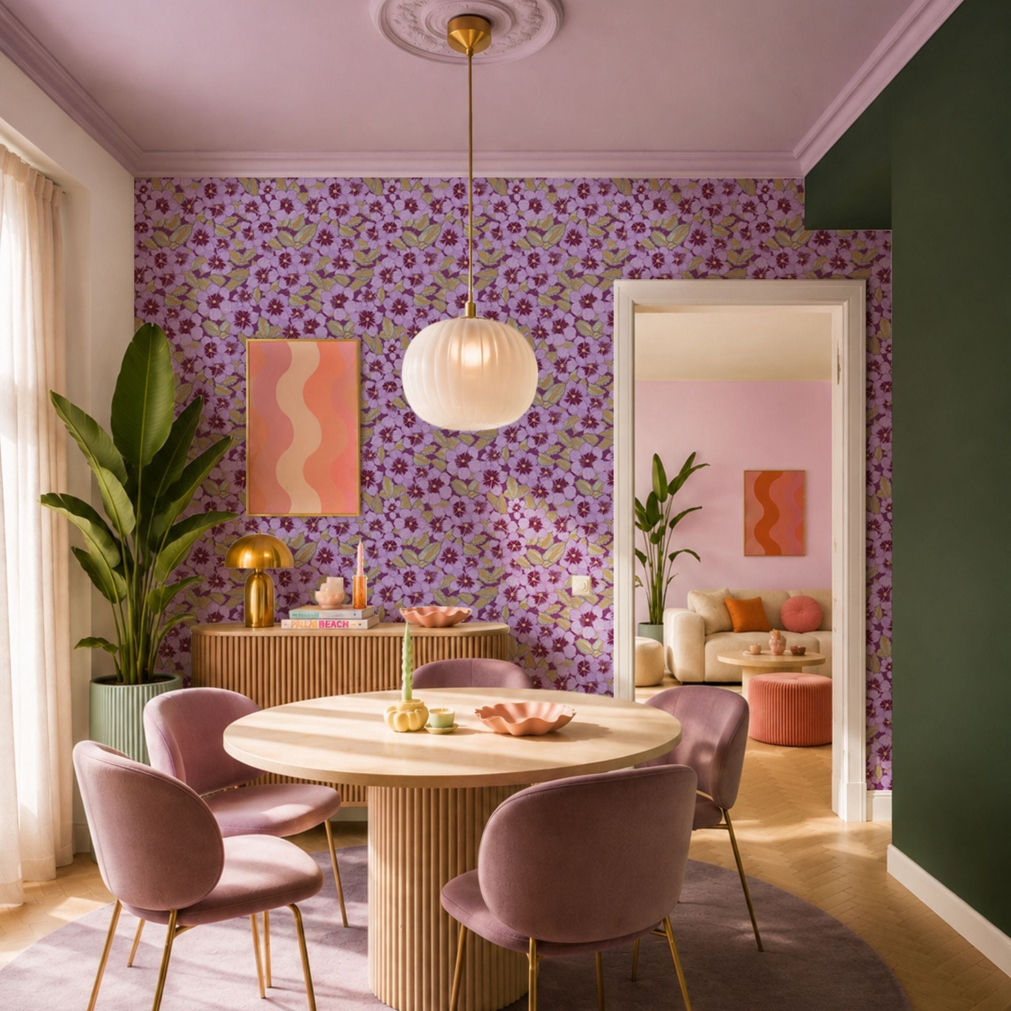 Wallpaper Indian Floral - Aimee
