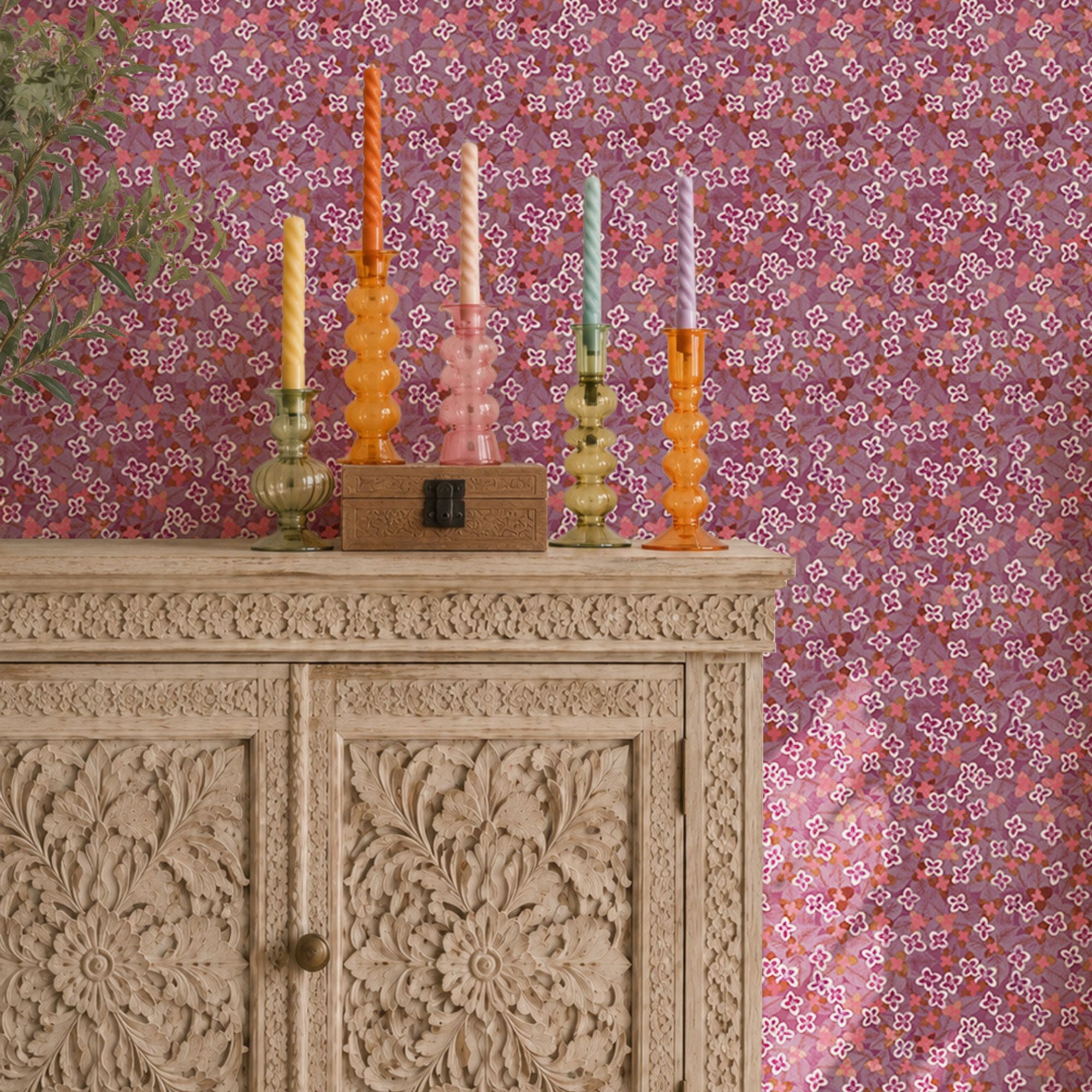 Wallpaper Indian Floral - Aimee