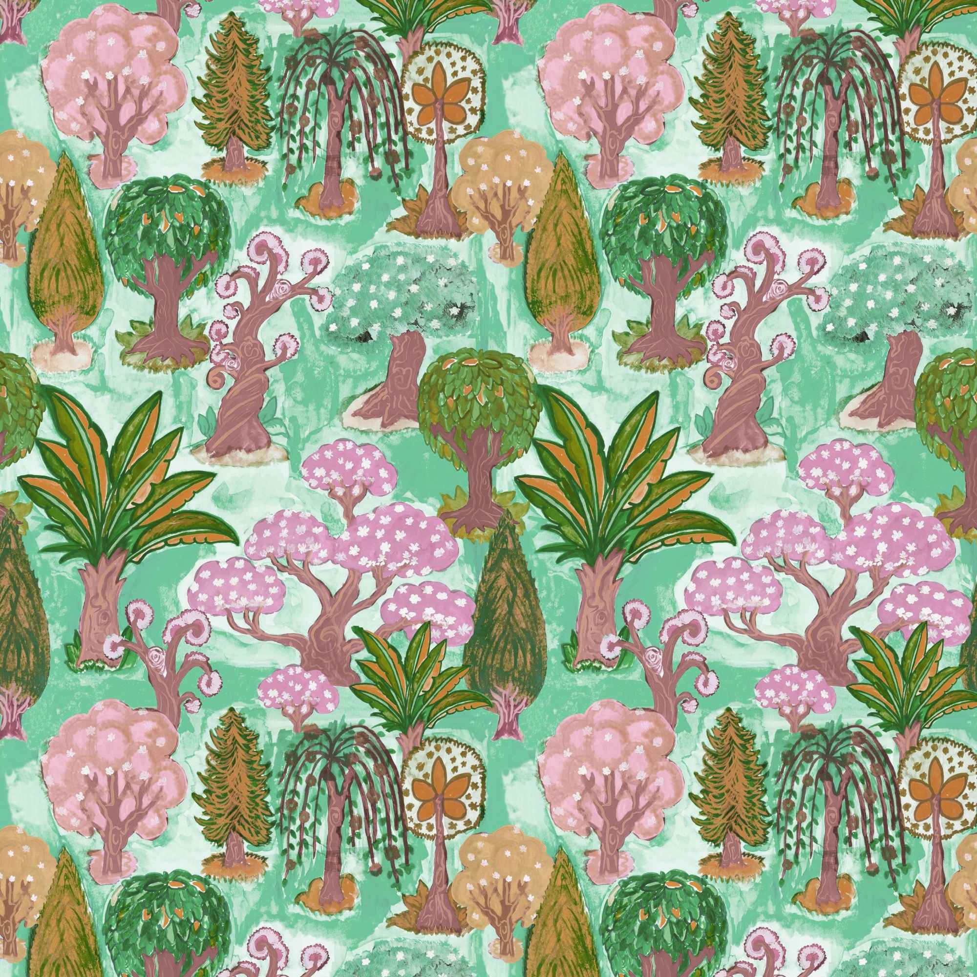 Wallpaper Indian Floral - Aimee Main image