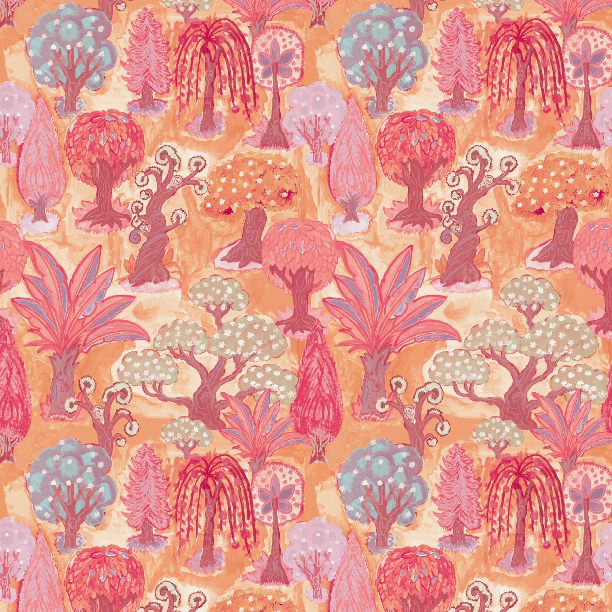 Wallpaper Indian Floral - Aimee